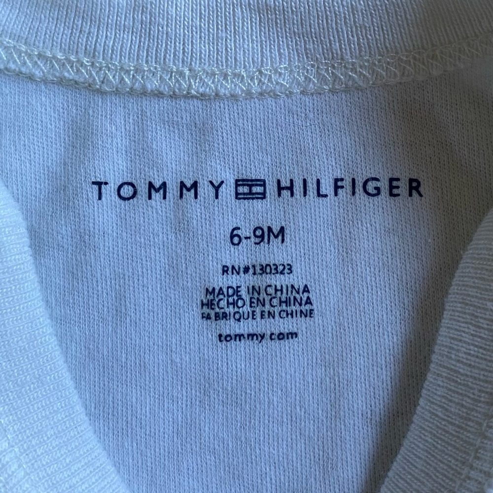 5/$25 Tommy Hilfiger Baby Hoodie and Onesie Bundle - Picture 5 of 5